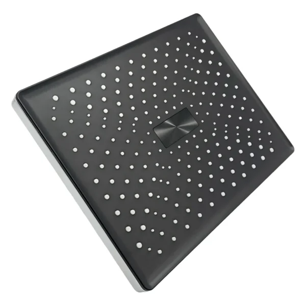 Regadera rectangular de 18 × 24 cm plástica cromo Valqua High VQAHR020 Regadera rectangular de 18 × 24 cm plástica cromo Valqua High VQAHR020
