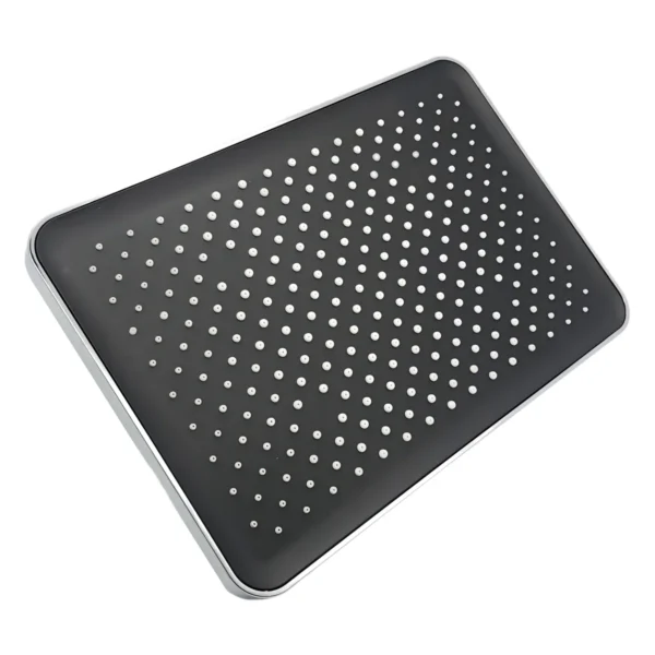 Regadera rectangular de 20 × 30 cm plástica cromo Valqua High VQAHR023 Regadera rectangular de 20 × 30 cm plástica cromo Valqua High VQAHR023