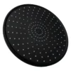 Regadera redonda slim de 25 cm plástica negro Valqua High VQAHR003