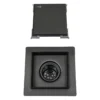 Rejilla de piso cuadrada 10 x 10 Sovrano SVR1089 negro mate, tapa y base con canastilla Rejilla de piso cuadrada 10 x 10 Sovrano SVR1089 negro mate, tapa y base con canastilla