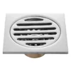 Rejilla de piso cuadrada antiolor 10 × 10 cm en acero inoxidable cromo Valqua VQARJ002