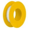 Rollo de cinta teflón de 1/2" x 10 m con carrete amarillo, marca Thor, ref. THCT100