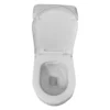 Sanitario one piece compacto Mekora con trampa oculta blanco Valqua High VQAHSA002, vista desde arriba con la tapa abierta