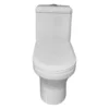 Sanitario one piece compacto Mekora con trampa oculta blanco Valqua High VQAHSA002, vista de frente
