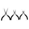 Set de 3 mini alicates con mangos negros, marca Thor, ref. THHM010