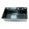 Poceta Sovrano SVR1155 negro nano vista de la cubeta sin accesorios Poceta Sovrano SVR1155 negro nano vista de la cubeta sin accesorios