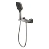Teleducha con mezclador de cuerpo expuesto y teclado en aluminio gris Valqua High VQAHDT003 Teleducha con mezclador de cuerpo expuesto y teclado en aluminio gris Valqua High VQAHDT003