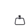 Toallero de argolla cuadrada del juego Modus negro mate Valqua VQAA003 Toallero de argolla cuadrada del juego Modus negro mate Valqua VQAA003